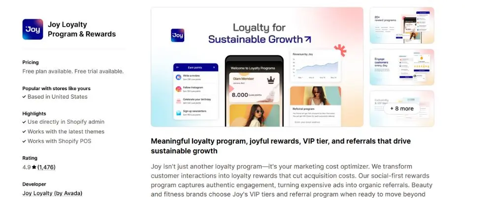 Joy: All-in-one loyalty + referrals
